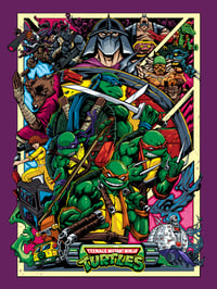 Image 2 of DHJ X BNG TMNT Purple Variant Giclee Print