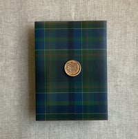 Image 1 of plaid printed vellum wrap for 5x7 cards PACK of 10