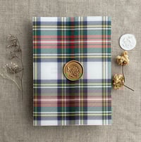 Image 8 of plaid printed vellum wrap for 5x7 cards PACK of 10