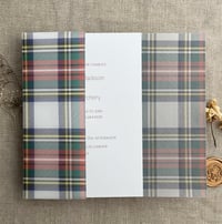 Image 9 of plaid printed vellum wrap for 5x7 cards PACK of 10