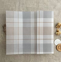 Image 14 of plaid printed vellum wrap for 5x7 cards PACK of 10