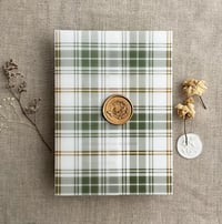 Image 15 of plaid printed vellum wrap for 5x7 cards PACK of 10