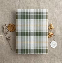 Image 17 of plaid printed vellum wrap for 5x7 cards PACK of 10