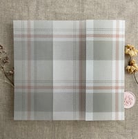 Image 19 of plaid printed vellum wrap for 5x7 cards PACK of 10