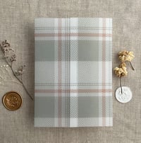 Image 20 of plaid printed vellum wrap for 5x7 cards PACK of 10