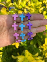Image 2 of Colorful Cross Bracelet