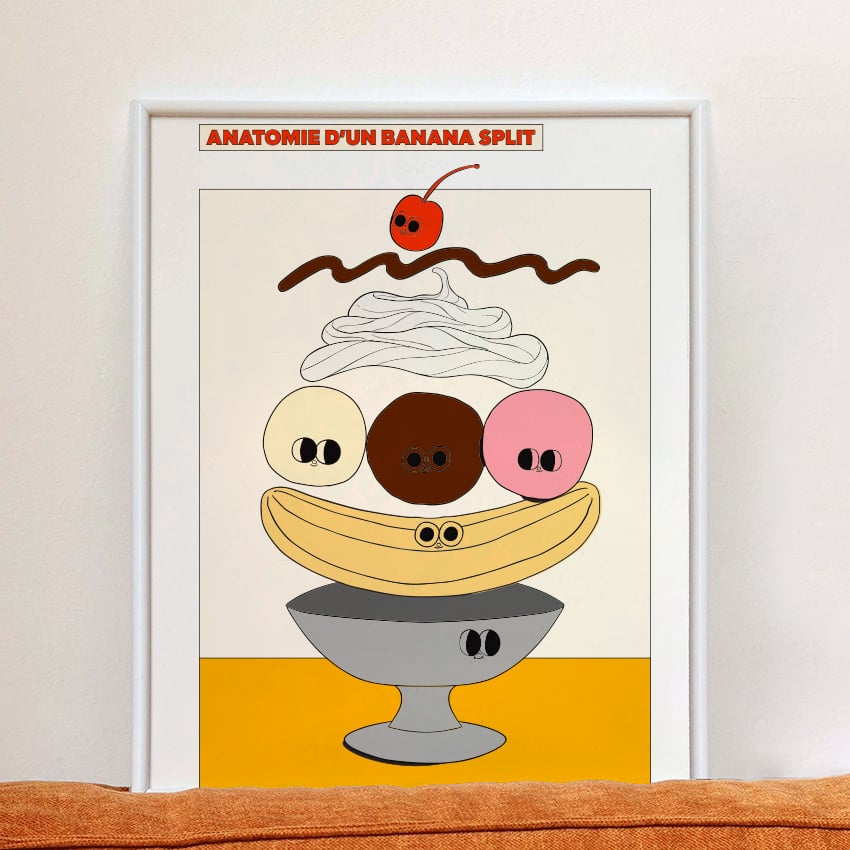 Image of 30x40 - ANATOMIE D'UN BANANA SPLIT