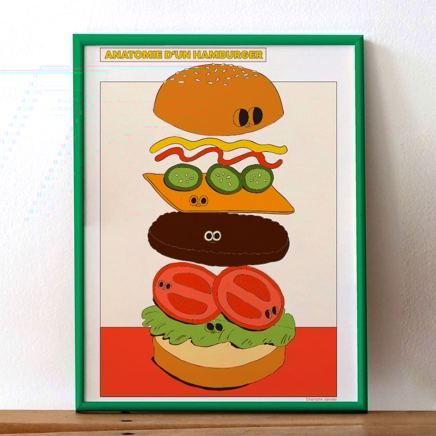 Image of 30x40 - ANATOMIE D'UN HAMBURGER