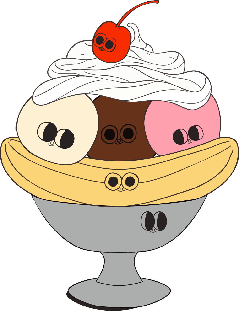 Image of STICKER - BANANA SPLIT 