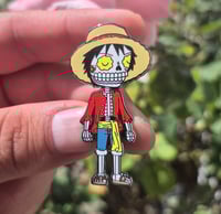 Image 2 of Luffy Calavera Enamel Pin