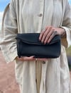 Pebbled Fold Over Clutch