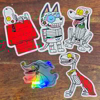 Image 2 of Calavera Dogs Sticker Pack
