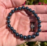 Image 3 of 8mm Hematite Stretch Bracelet