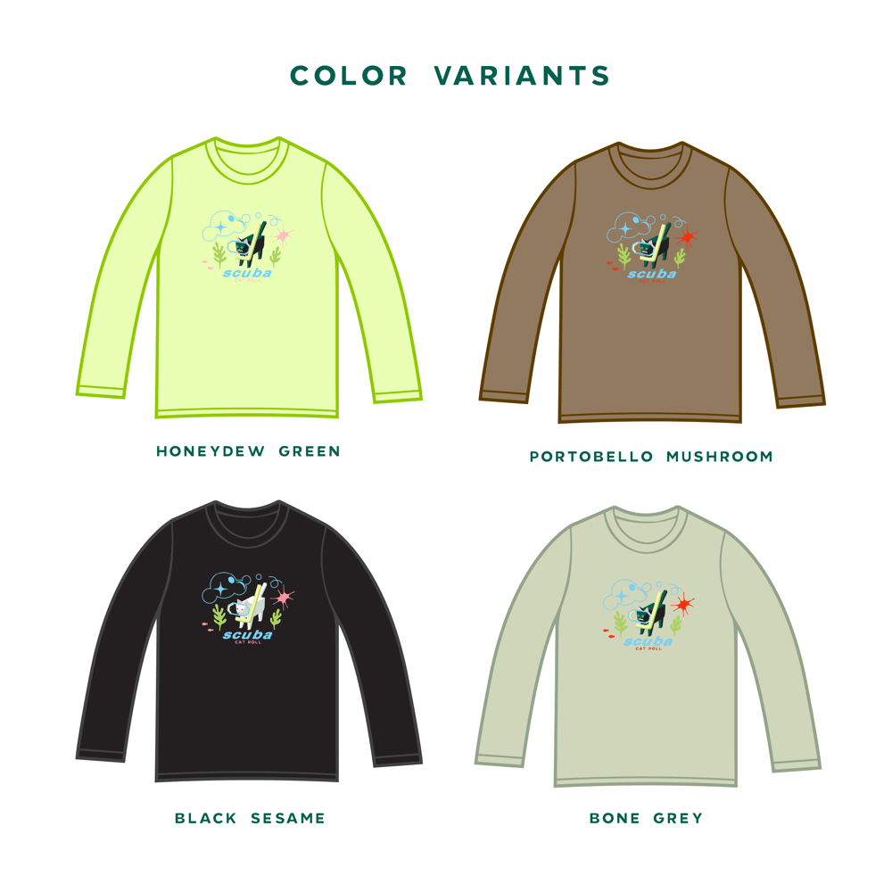 Image of [PREORDER] SCUBA CAT ROLL VARIANTS