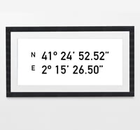 Image 1 of Your GPS Coordinates Print