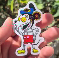 Image 2 of Steamboat Willie Calavera Vinyl Sticker