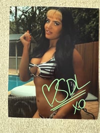 *4 ONLY* ZEBRA BIKINI SIGNED 8x10