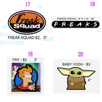 Image 5 of Freaks of Nature - Slappy Stickers