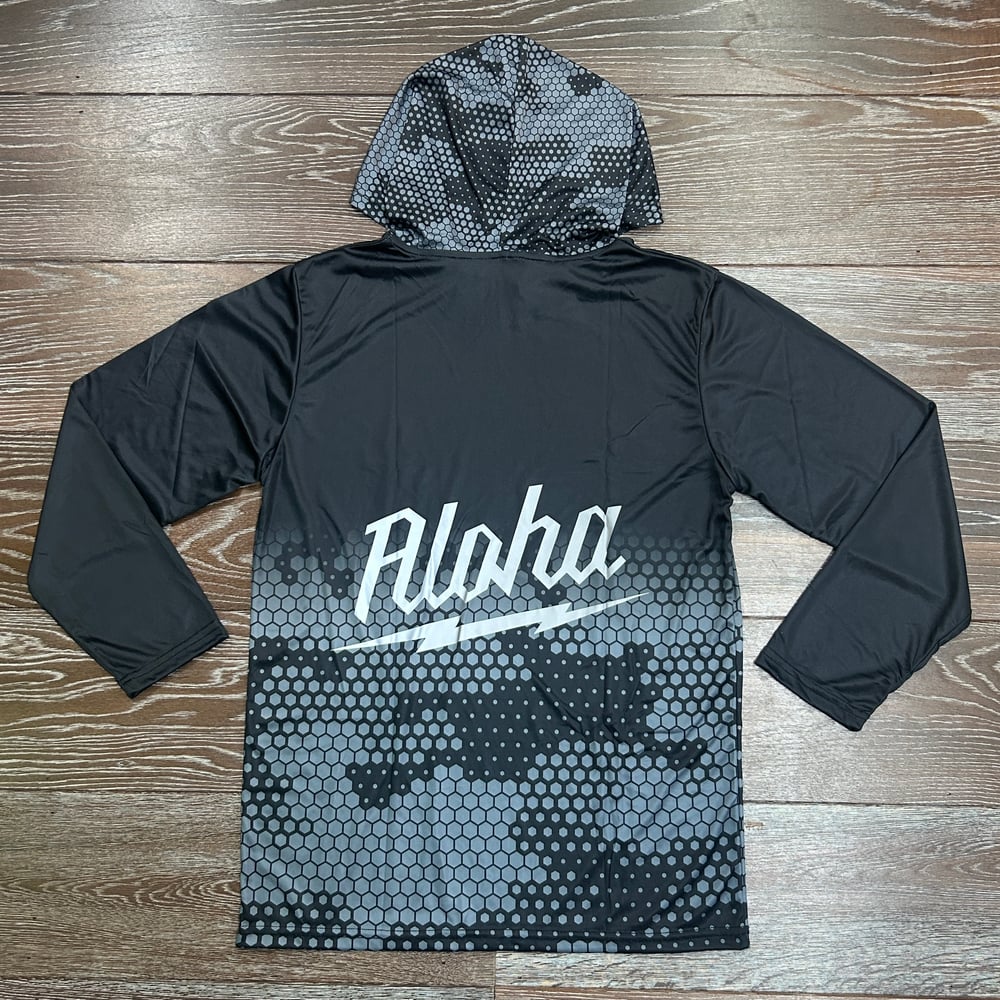 Image of Digi Waukee Men's Reflective Dri Fit Hoodie BLK-GRY