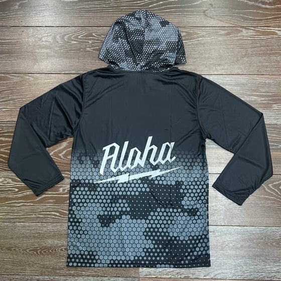 Image of Digi Waukee Men's Reflective Dri Fit Hoodie BLK-GRY