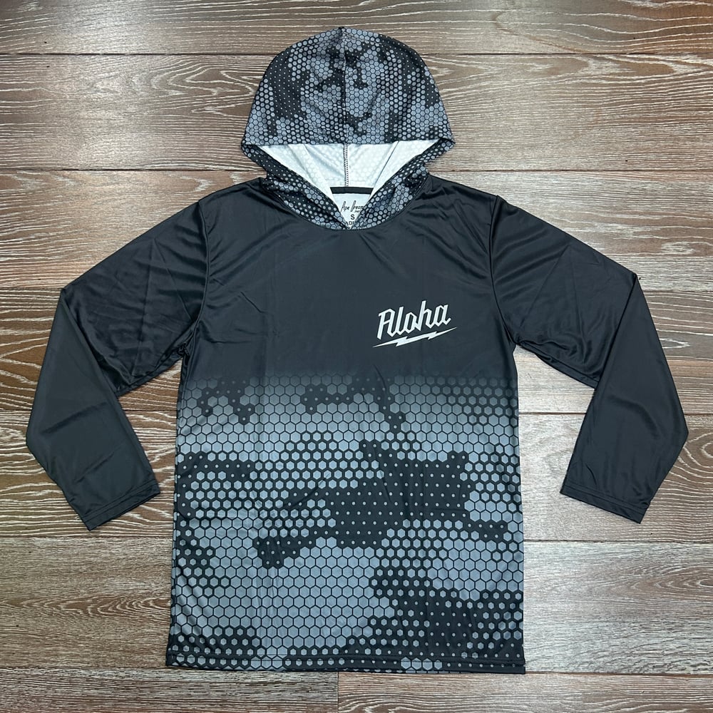 Image of Digi Waukee Men's Reflective Dri Fit Hoodie BLK-GRY