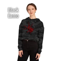 Image 4 of Rose Tarantula Cropped Hoodie 