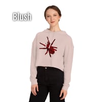 Image 2 of Rose Tarantula Cropped Hoodie 