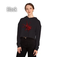 Image 5 of Rose Tarantula Cropped Hoodie 