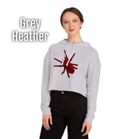 Image 1 of Rose Tarantula Cropped Hoodie 