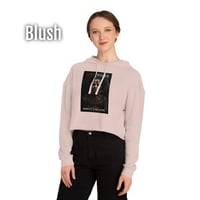 Image 3 of Red Inside Cover Cropped Hoodie 