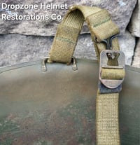 Image 9 of WWII 2nd Ranger Battalion, Captain. M-1 Fixed bale Type Helmet. 