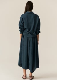 Image 2 of pol adel shirt green stripe