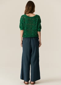 Image 5 of pol adel pant green stripe