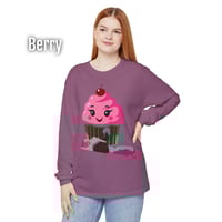 Image 4 of 'Too Sweet To Behave Like This' Cupcake Long Sleeve Tee