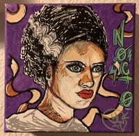 Image 1 of Bride of Frankenstein. 6x6 inch 