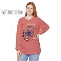 Image 4 of 'Red Inside - Bloody Stethoscope' Long Sleeve Tee 