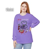 Image 1 of 'Red Inside - Bloody Stethoscope' Long Sleeve Tee 