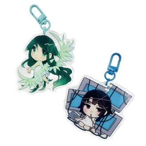 saya and lain acrylic charms