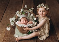 Image 1 of Basket with handle for newborns