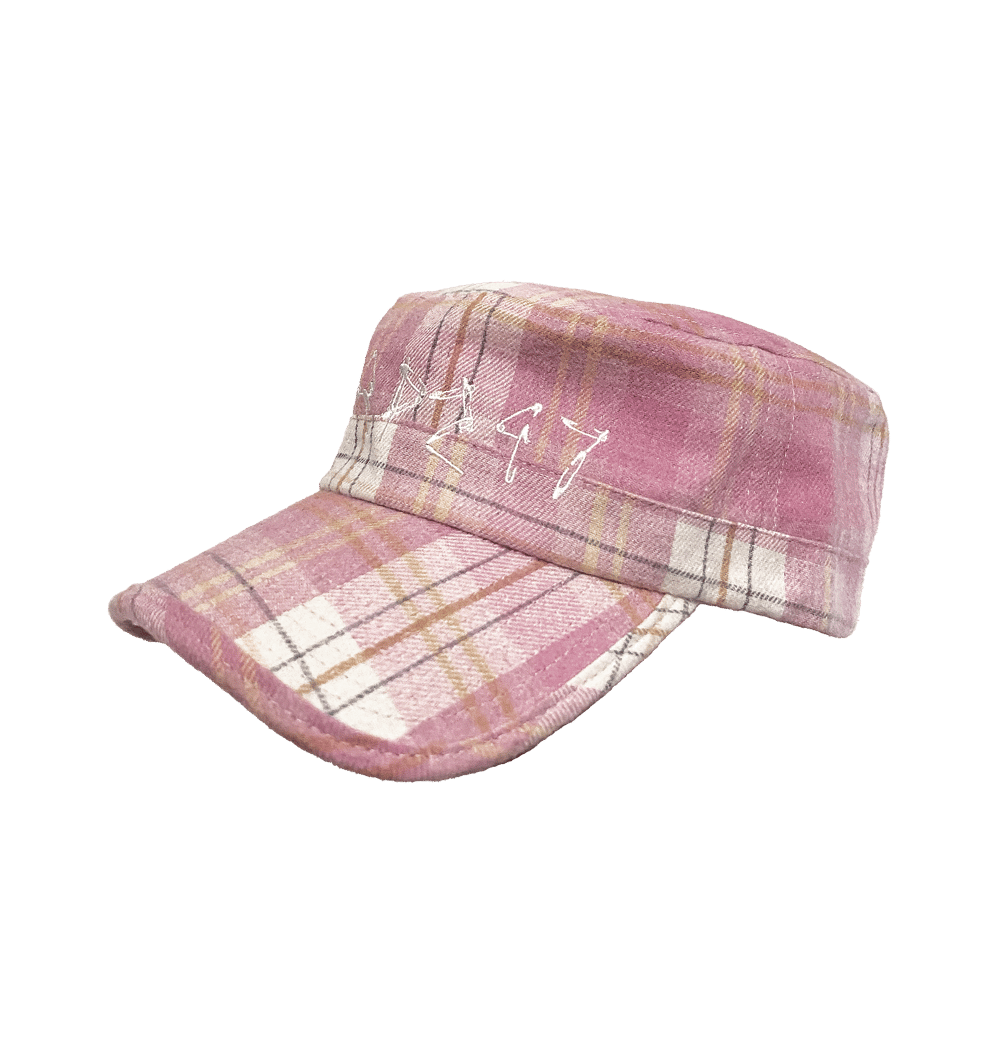 Ta¢ Hat (Faded Pink Plaid)