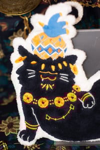Image 2 of 【FREE!】 "Come, my servant — pet your emperor now."Badcat Embroidery Hand Towel