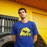 Image 2 of MAGICO X MAX SOLCA - "the cat" tee (cobalt)