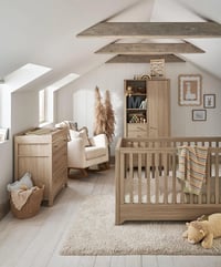 Image 1 of Mamas & Papas Barton Nursery Furniture - Natural Oak