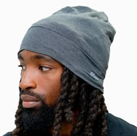 Image 1 of Grey Satin Lined Loc sock