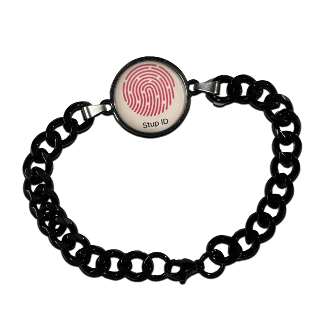 "Stup ID" heat reactive bracelet