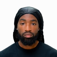 Image 2 of Satin Durag Black