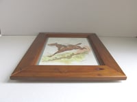 Image 8 of Antique Horse Art Print 'Riderless' by JC 1900, in Vintage Wooden Frame Sized 12 2/10 x 10 2/10 ins