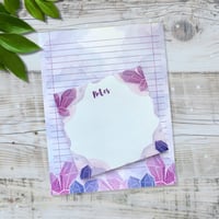 Image 1 of Crystals Sticky Notes • Notepads • Witchy Vibes • Memo pad • Stationery Set