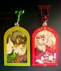 Image 1 of Fox and Kitsune Double sided Chamber Charms