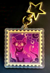 Image 2 of Animal Stamp Double sided Acrylic Charm